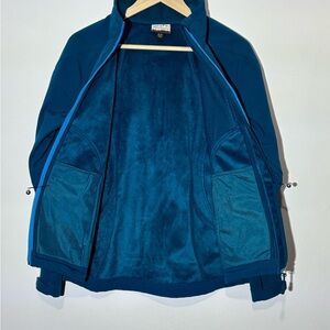Women’s Deep Teal/Medium/Fleece Lined/Wind Breaker Jacket/Rain resistant